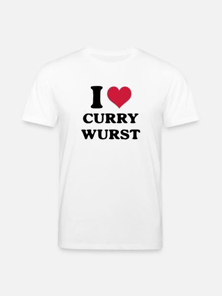 Currywurst i love - Stanley/Stella CREATOR Unisex Organic T-Shirt - white