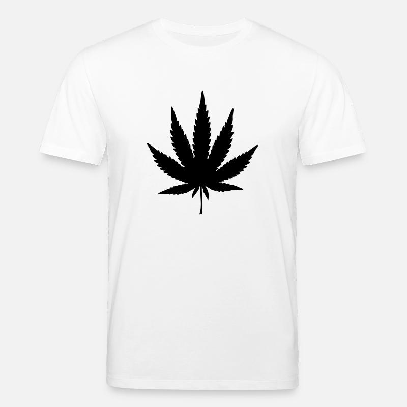 weed leaf design - Stanley/Stella Unisex Bio-T-Shirt CREATOR  - Weiß
