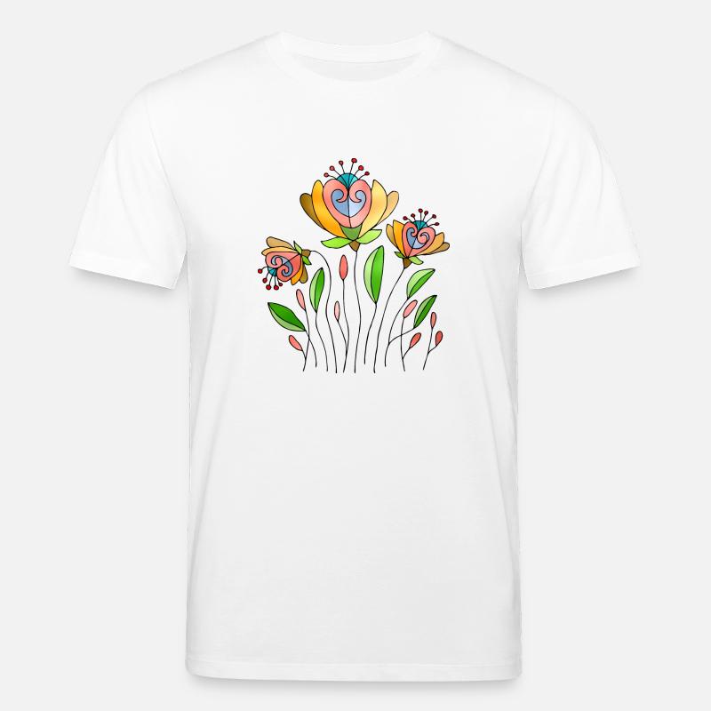 Fleur - T-shirt bio CREATOR Stanley/Stella Unisexe - blanc