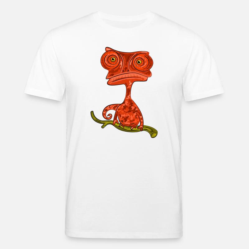 Chamaeleon Exotisch Geschenkidee - Stanley/Stella Unisex Bio-T-Shirt CREATOR  - Weiß