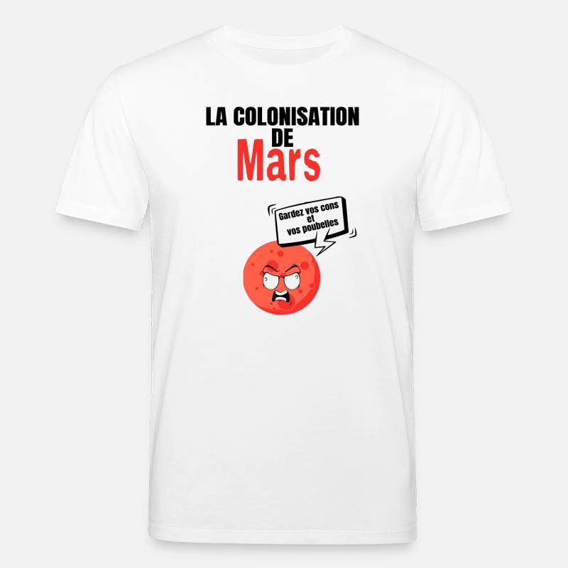 Die Besiedlung des März - Stanley/Stella Unisex Bio-T-Shirt CREATOR  - Weiß