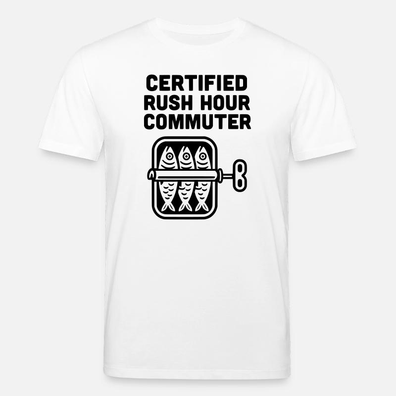 Rush Hour Commuter ÖPNV - Stanley/Stella Unisex Bio-T-Shirt CREATOR  - Weiß
