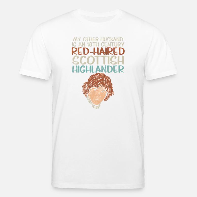Red-Haired Scottish Highlander Husband Design - Stanley/Stella Unisex Bio-T-Shirt CREATOR - Weiß