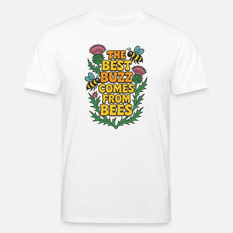 Der beste Buzz kommt von Bienen - Stanley/Stella Unisex Bio-T-Shirt CREATOR - Weiß