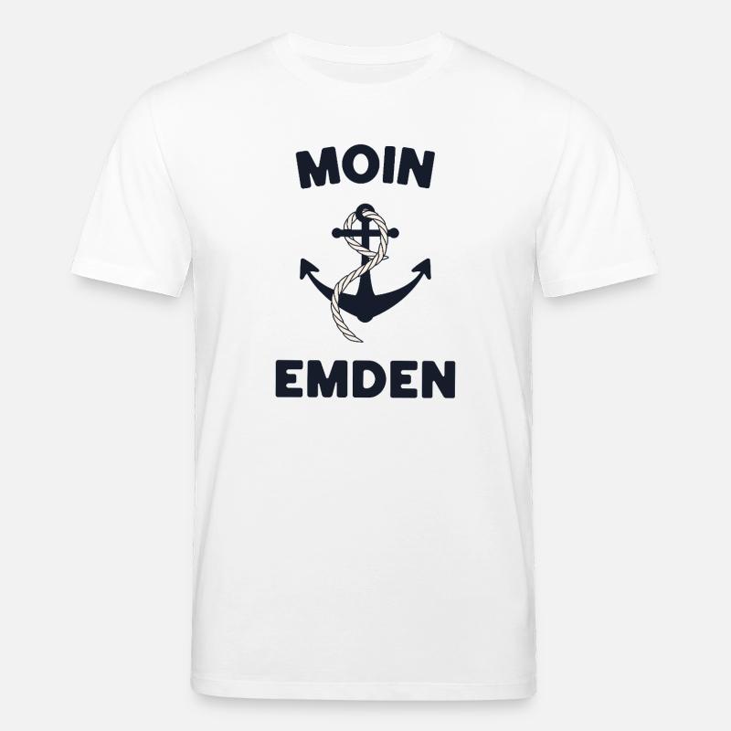 Moin Emden – Maritimes Anker-Design - Stanley/Stella Unisex Bio-T-Shirt CREATOR  - Weiß