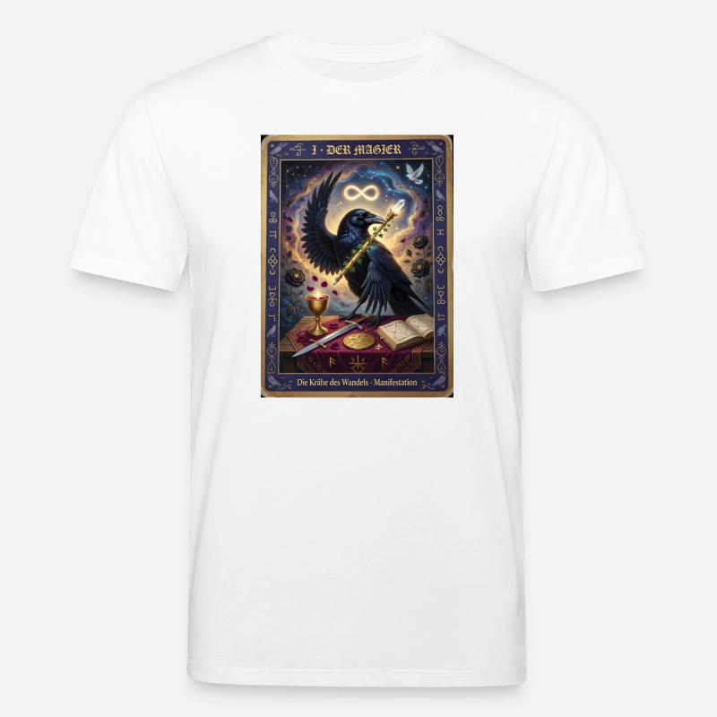Krähe, der Magier - Stanley/Stella Unisex Bio-T-Shirt CREATOR  - Weiß