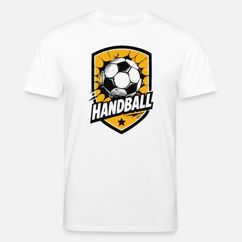 Handball Shield Explosion - Stanley/Stella Unisex Bio-T-Shirt CREATOR - Weiß