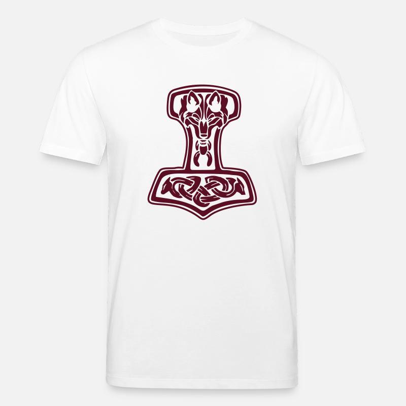 Wolfshammer / Thorshammer - Stanley/Stella Unisex Bio-T-Shirt CREATOR - Weiß