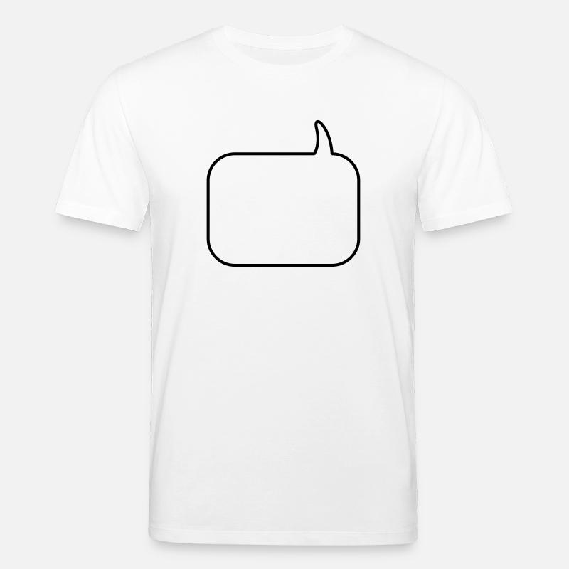Text Balloon (square 1col - Stanley/Stella CREATOR Unisex Organic T-Shirt - white