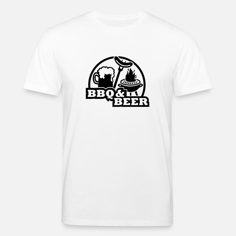 BBQ Beer - Stanley/Stella Unisex Bio-T-Shirt CREATOR  - Weiß