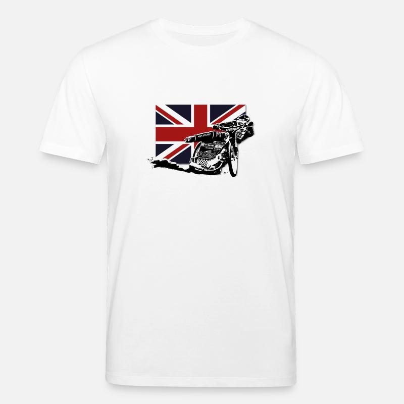 Speedway - Union Jack - Stanley/Stella CREATOR Unisex Organic T-Shirt - white