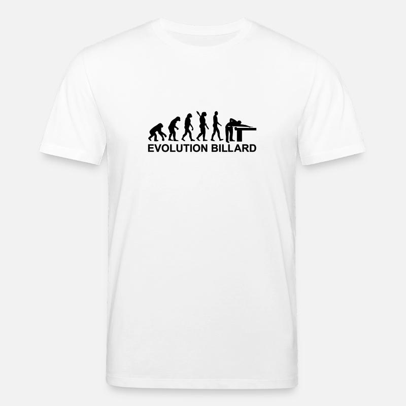 Évolution Billard - T-shirt bio CREATOR Stanley/Stella Unisexe - blanc