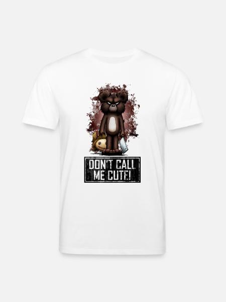 Teddy - Don't Call Me Cute (Color) - Stanley/Stella CREATOR økologisk unisex-T-shirt - hvid