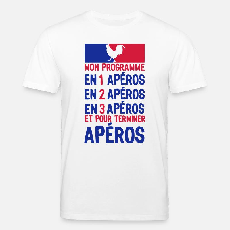 apero alcool election gouvernement progr - T-shirt bio CREATOR Stanley/Stella Unisexe - blanc