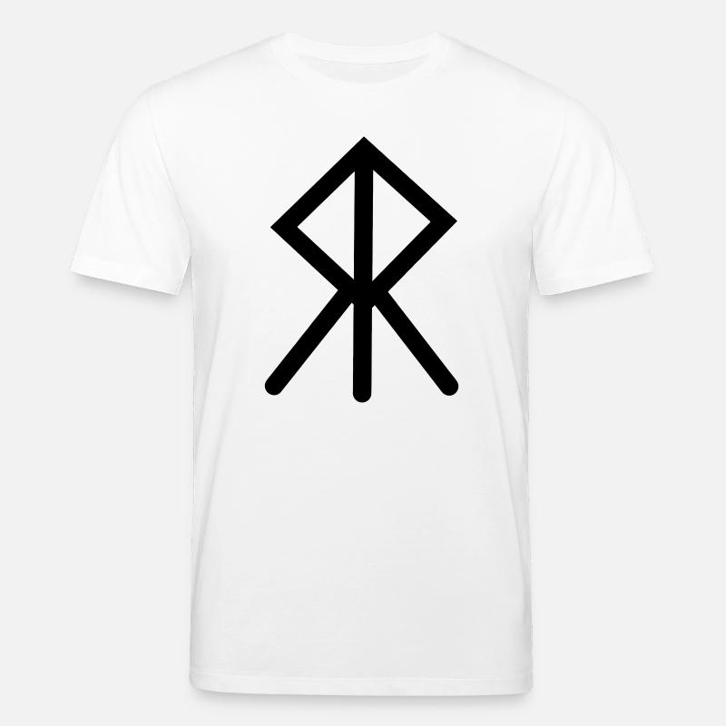 Moed Viking rune COURAGE - T-shirt bio CREATOR Stanley/Stella Unisexe - blanc