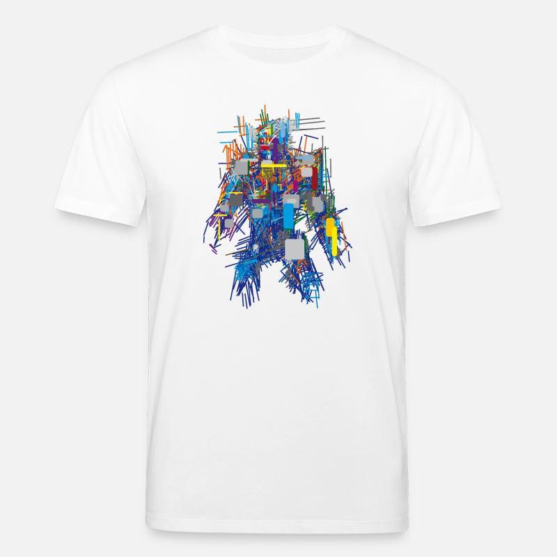 Cyber Android Abstrakt - Stanley/Stella Unisex Bio-T-Shirt CREATOR  - Weiß