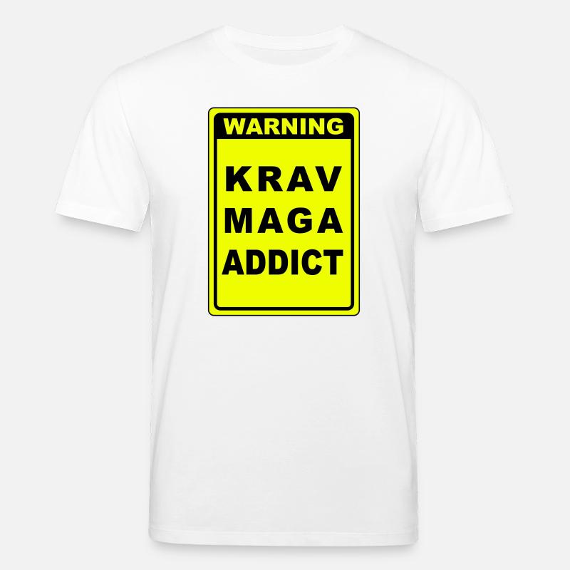 Warnung Krav Maga Süchtiger - Stanley/Stella Unisex Bio-T-Shirt CREATOR - Weiß