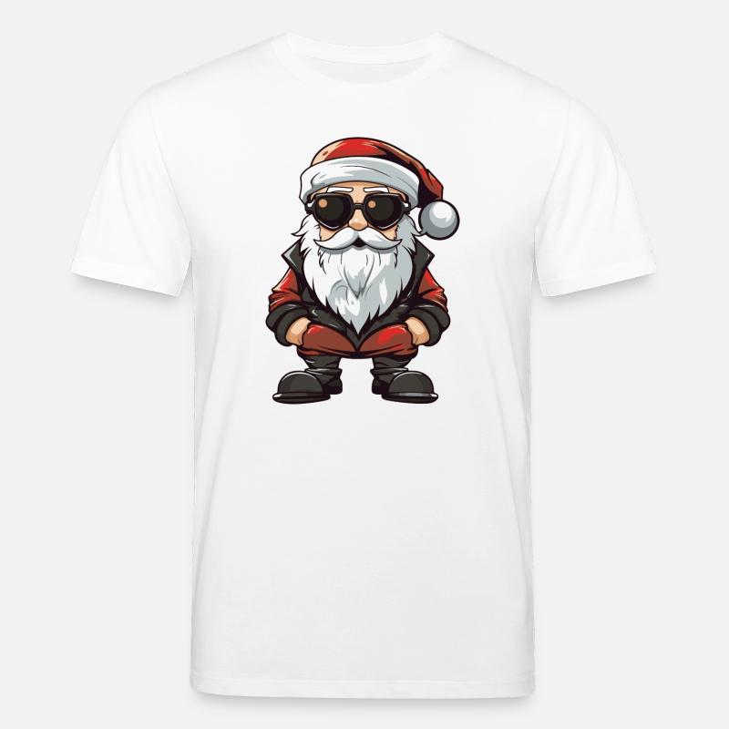 Weihnachtsmann Comic Santa - Stanley/Stella Unisex Bio-T-Shirt CREATOR  - Weiß
