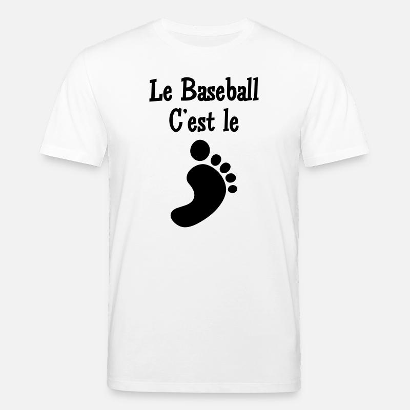 Le Baseball c’est le Pied - T-shirt bio CREATOR Stanley/Stella Unisexe - blanc