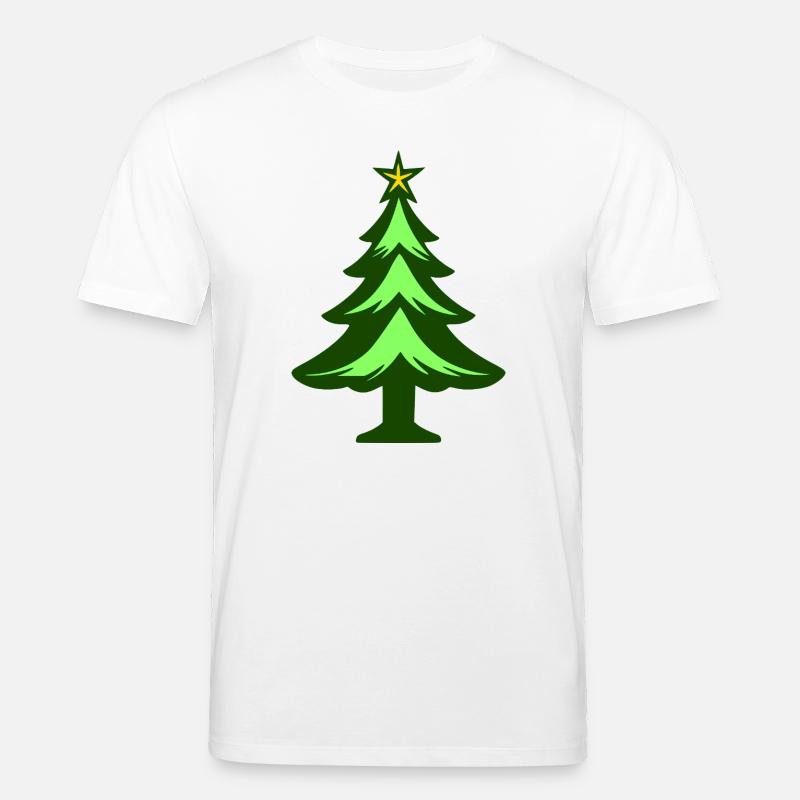 Einfache Weihnachtsbaum-Grafik - Stanley/Stella Unisex Bio-T-Shirt CREATOR  - Weiß