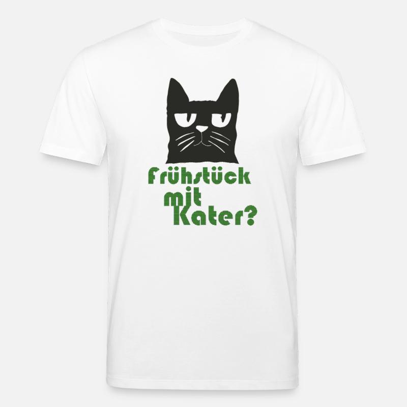 fruehstueck_mit_kater - Stanley/Stella Unisex Bio-T-Shirt CREATOR - Weiß