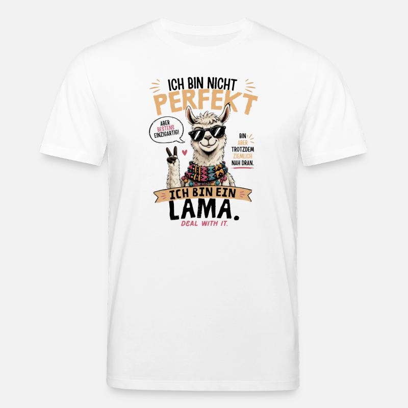 Perfekt: Einzigartige Llama-Style Illustration - Stanley/Stella Unisex Bio-T-Shirt CREATOR - Weiß