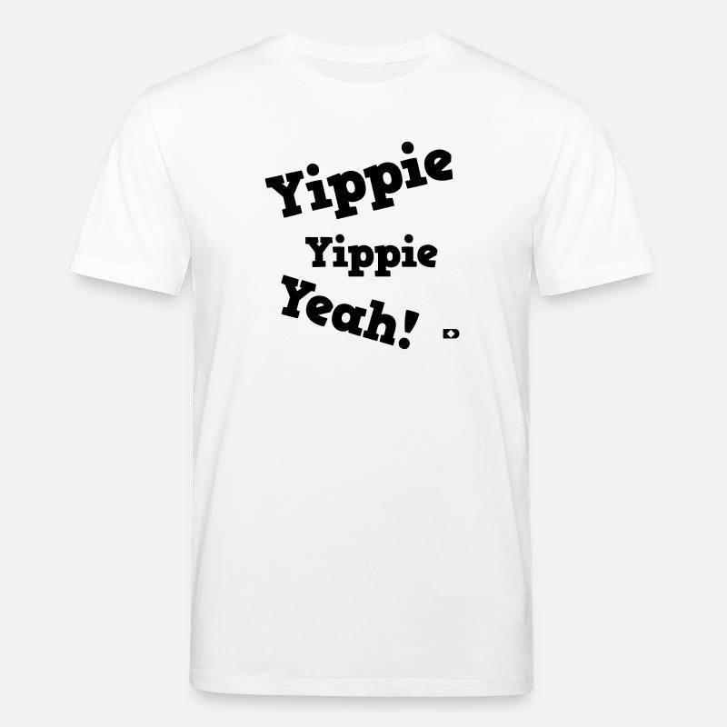 A-002 Yippie Yippie Yeah - Stanley/Stella Unisex Bio-T-Shirt CREATOR  - Weiß