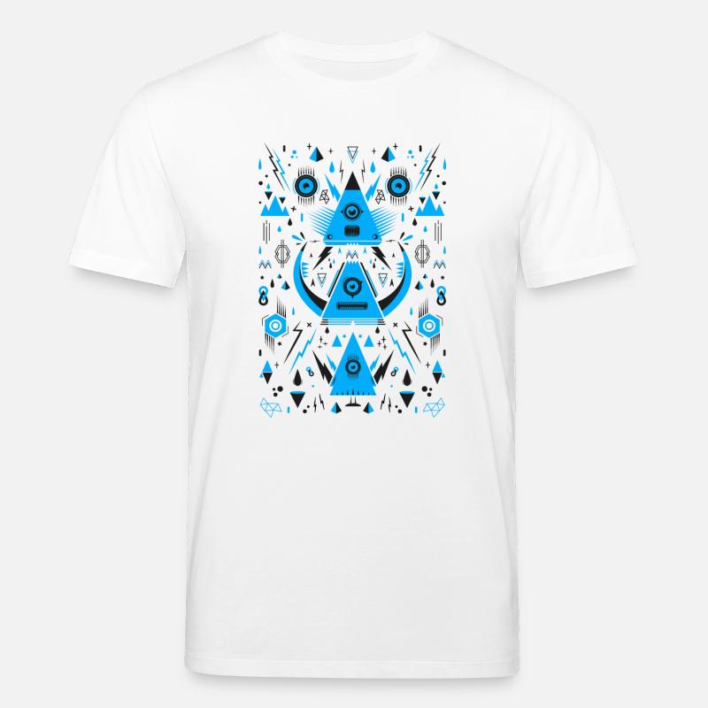 Abstract Triangle Transformation - T-shirt bio CREATOR Stanley/Stella Unisexe - blanc