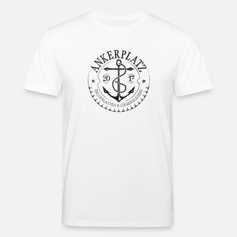 noir d'amarrage - T-shirt bio CREATOR Stanley/Stella Unisexe - blanc