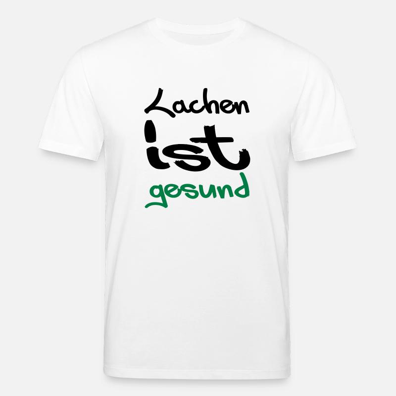 lachen ist gesund - Stanley/Stella Unisex Bio-T-Shirt CREATOR  - Weiß