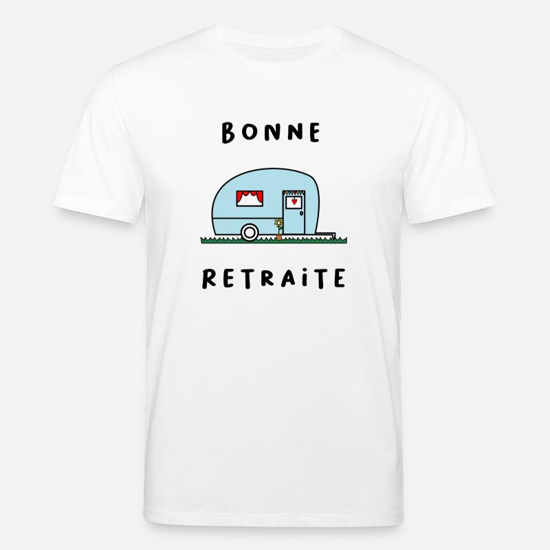 RETRAITE. RETRAITE. RETRAITEE. RETRAITE - T-shirt bio CREATOR Stanley/Stella Unisexe - blanc