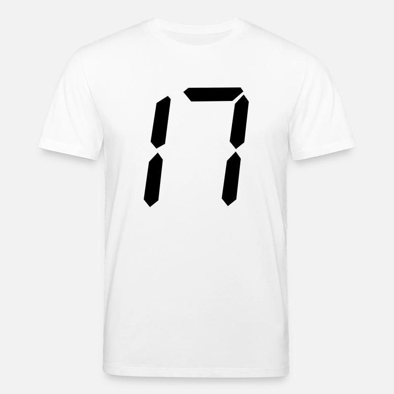 digitale zahl 17 - Stanley/Stella Unisex Bio-T-Shirt CREATOR  - Weiß