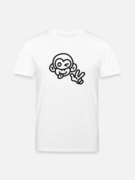Affe cool - line - Stanley/Stella Unisex Bio-T-Shirt CREATOR - Weiß