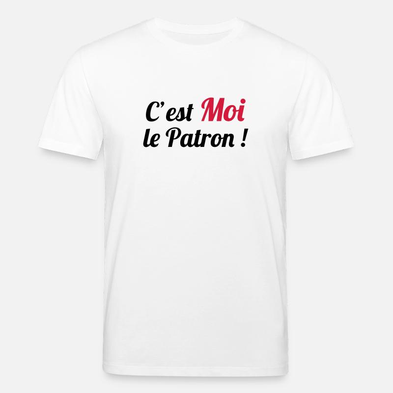 c'est MOI le Patron ! - Stanley/Stella Unisex Bio-T-Shirt CREATOR  - Weiß