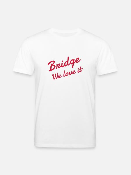 bridge / bridgeur / bridgeuse / cartes - T-shirt bio CREATOR Stanley/Stella Unisexe - blanc
