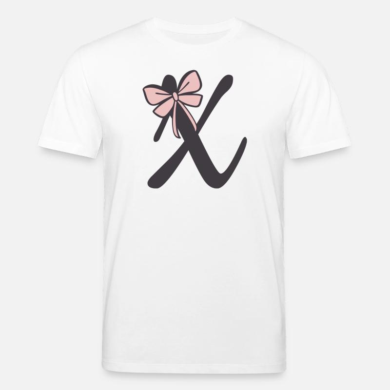 Anfangsbuchstabe X Schleifchen - Stanley/Stella Unisex Bio-T-Shirt CREATOR  - Weiß