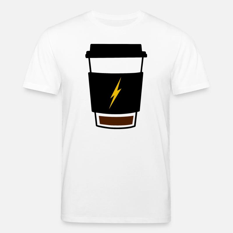 Low Battery Coffee - Stanley/Stella CREATOR Unisex Organic T-Shirt - white