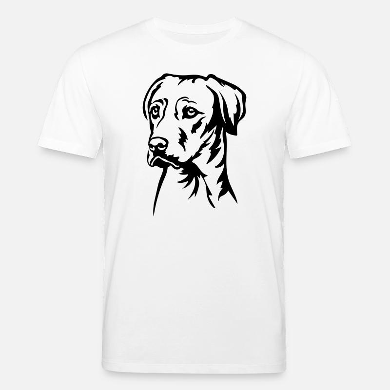 Rhodesian Ridgeback Head - T-shirt bio CREATOR Stanley/Stella Unisexe - blanc