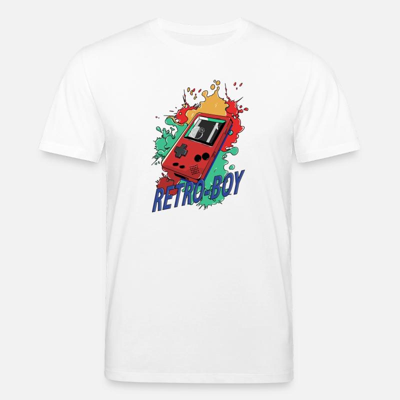Retro-Boy Game Konsole - Stanley/Stella Unisex Bio-T-Shirt CREATOR  - Weiß