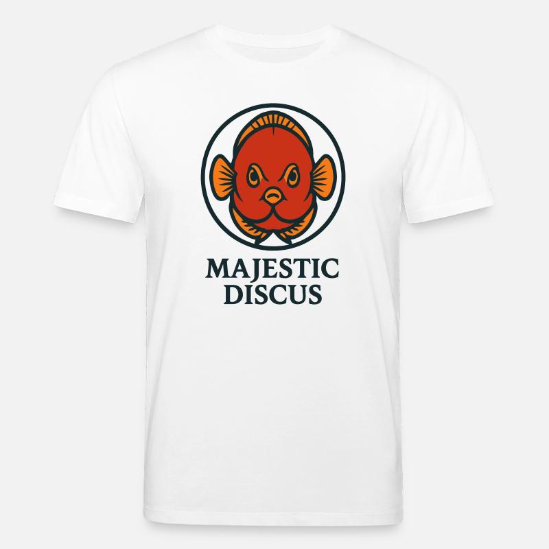Majestätischer Diskus-Tropengoldfisch - Stanley/Stella Unisex Bio-T-Shirt CREATOR  - Weiß