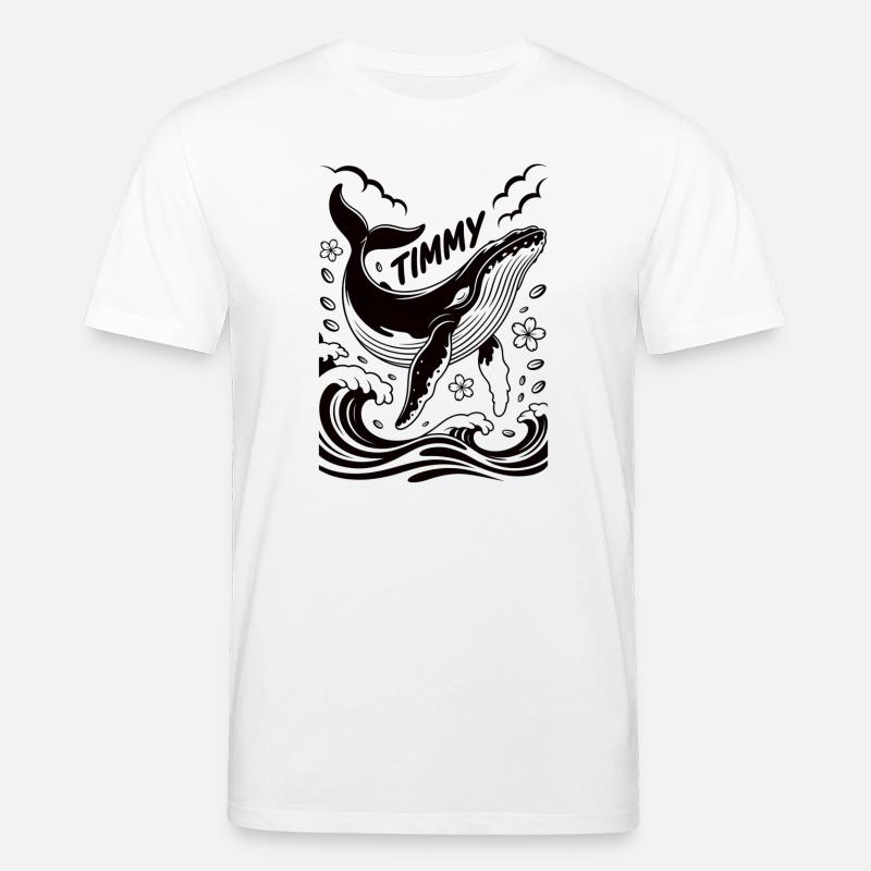 Timmy der Wal - Stanley/Stella Unisex Bio-T-Shirt CREATOR - Weiß