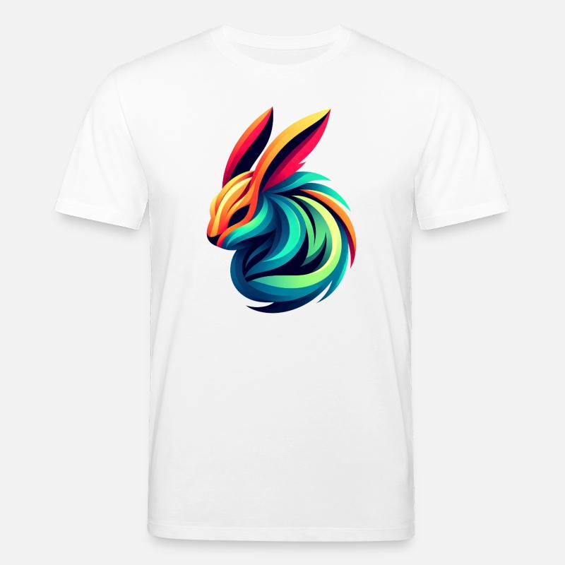 Lapin Couleur Éclatante - T-shirt bio CREATOR Stanley/Stella Unisexe - blanc