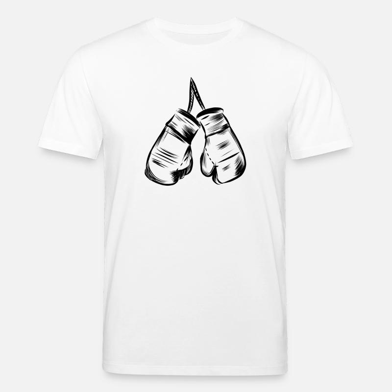 Boksehandsker design - Stanley/Stella CREATOR økologisk unisex-T-shirt - hvid