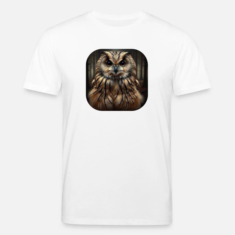 Eule - Stanley/Stella Unisex Bio-T-Shirt CREATOR  - Weiß