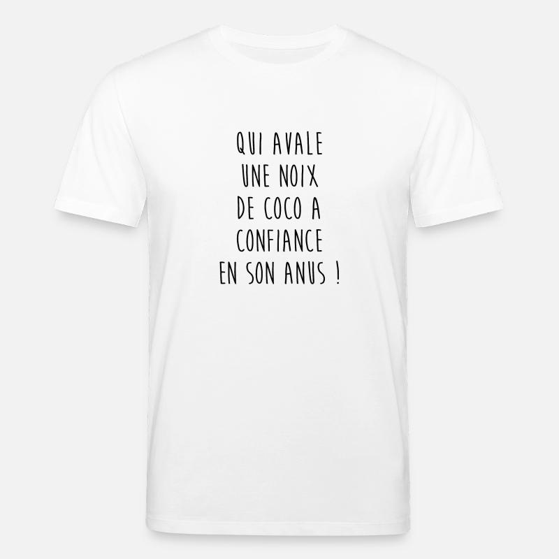 ...une noix de coco - T-shirt bio CREATOR Stanley/Stella Unisexe - blanc