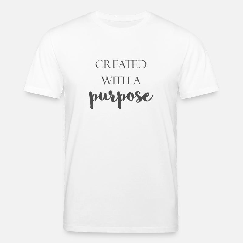 Created with a purpose - Stanley/Stella Unisex Bio-T-Shirt CREATOR  - Weiß
