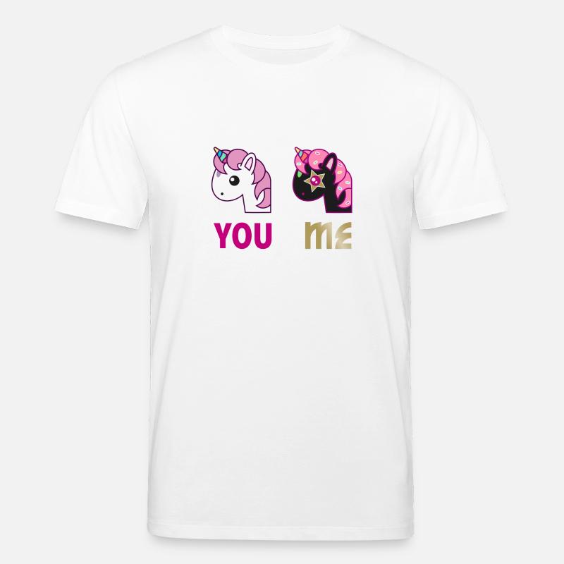 Einhorn You Me - Stanley/Stella Unisex Bio-T-Shirt CREATOR - Weiß