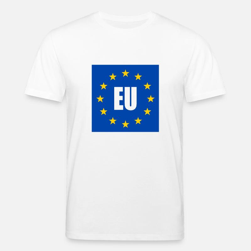 Drapeau de l’UE - T-shirt bio CREATOR Stanley/Stella Unisexe - blanc