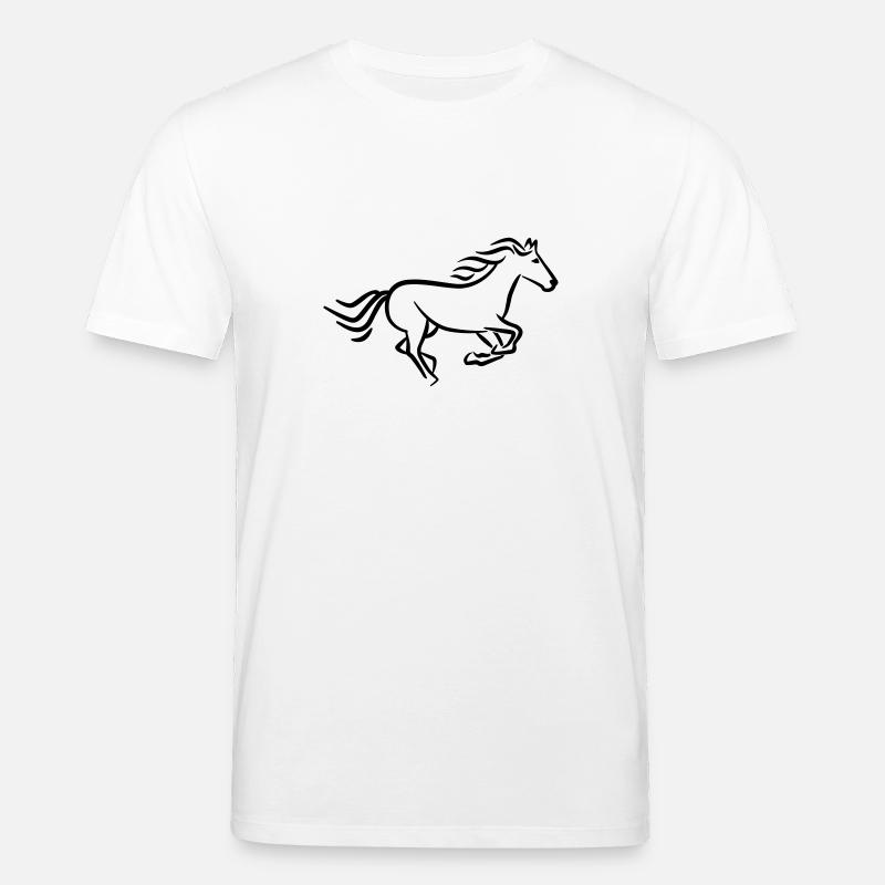 Cheval - T-shirt bio CREATOR Stanley/Stella Unisexe - blanc