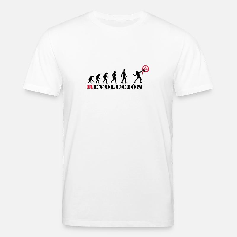 r-evolution, evolution, revolution, street art, - T-shirt bio CREATOR Stanley/Stella Unisexe - blanc